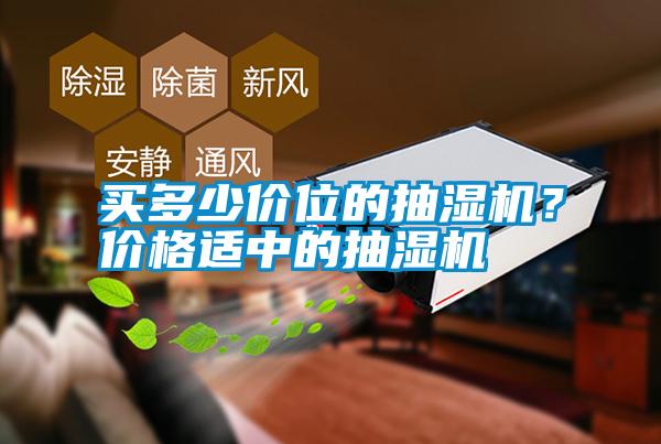 買多少價位的抽濕機？價格適中的抽濕機