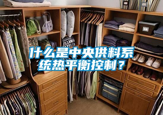 什么是中央供料系統熱平衡控制？