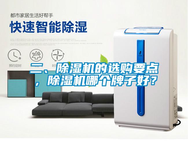 二、除濕機的選購要點，除濕機哪個牌子好？