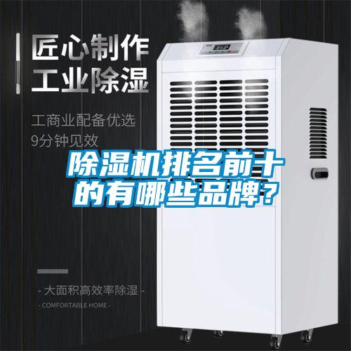 除濕機排名前十的有哪些品牌？