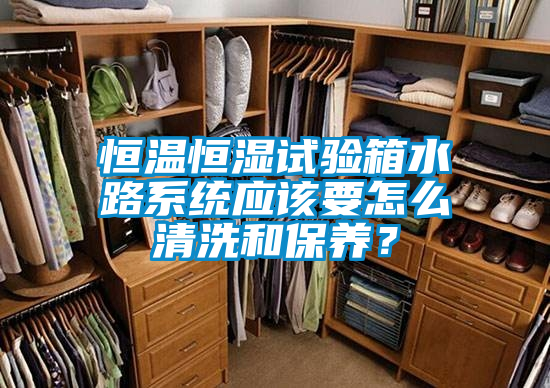 恒溫恒濕試驗箱水路系統應該要怎么清洗和保養？