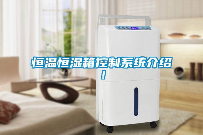 恒溫恒濕箱控制系統介紹！